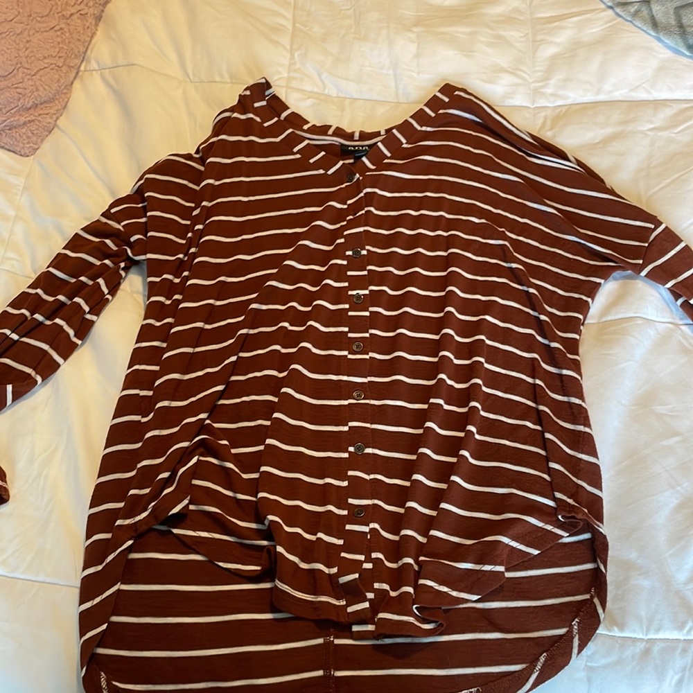 A long sleeve button up